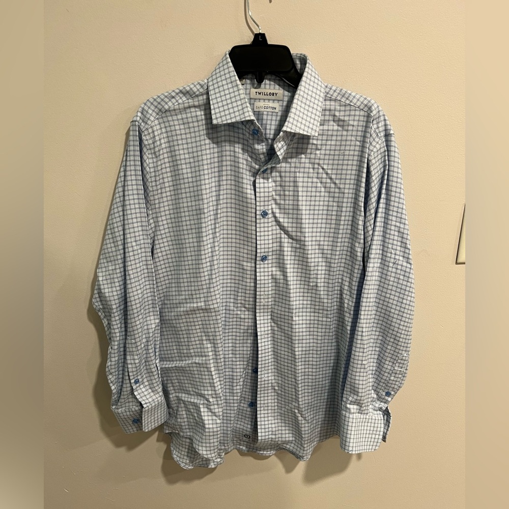 Twillory Non-Iron Bentley Check Dress Shirt Button Up